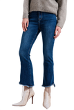 High Waisted Jeans With Asymmetrical Hem