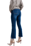 High Waisted Jeans With Asymmetrical Hem
