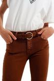 High Waisted Super Skinny Pants in Camel