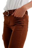 High Waisted Super Skinny Pants in Camel
