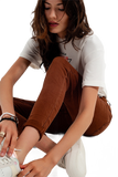 High Waisted Super Skinny Pants in Camel
