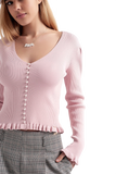 Cute Pearl Front in Pink