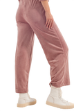 Jogger With Drawstring Waist in Pink