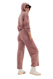 Jogger With Drawstring Waist in Pink