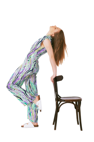 Multicolored Abstract Jumpsuit