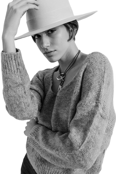 Khaki Batwing Fluffy Sweater