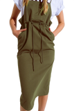 Khaki Denim Dress