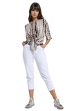 Khaki Top with Knot