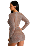 Rose Gold Sweater Dress