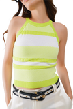 Lime Green Halter Tank Top