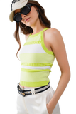Lime Green Halter Tank Top