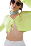 Long Bell Sleeve Knitted Cardigan