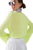 Long Bell Sleeve Knitted Cardigan