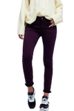 Maroon Skinny Jeans