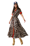Leopard Buttoned Dress
