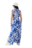 Tropical V-Neck Dress