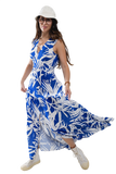 Tropical V-Neck Dress