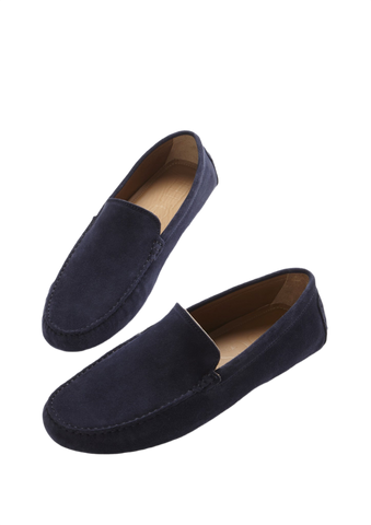 Navy Blue Suede
