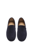 Navy Blue Suede