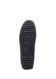 Tasselled Driving Loafers, Navy Blue Suede