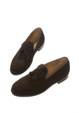 Brown Suede Tasselled Brogues, Welted Leather Sole