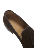 Brown Suede Tasselled Brogues, Welted Leather Sole
