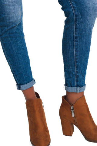 Mid Waist Skinny Jeans