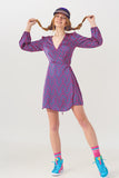 Mini v Neck Wrap Dress