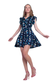 Navy Flower Printed Jumpsuit
