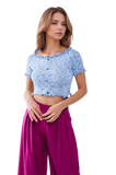 Knitted Top in Blue