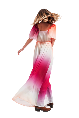 Ombre Sweetheart Maxi Dress
