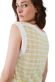 Open Knit Sleeveless Sweater