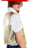 Open Vest With Embroidered Stars