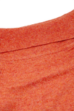 Orange Sweater With Boat Neckline