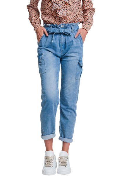Tie Waist Jeans