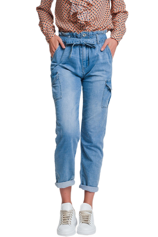 Tie Waist Jeans
