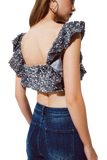 Cropped Sequin Glitter'd Top