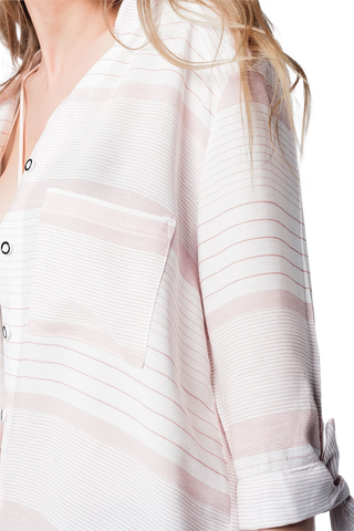 Pink Stripe Tie Sleeves