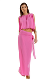 Pink Top With Ruche Design