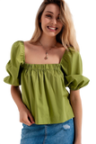 Balloon Sleeve Top