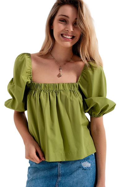 Balloon Sleeve Top