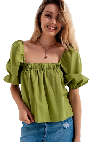 Balloon Sleeve Top