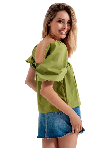 Balloon Sleeve Top
