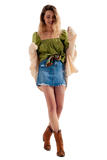 Balloon Sleeve Top
