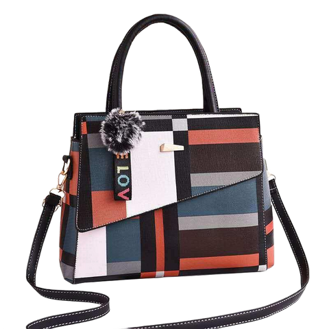 Patchwork Casual Large Shoulder Handbag