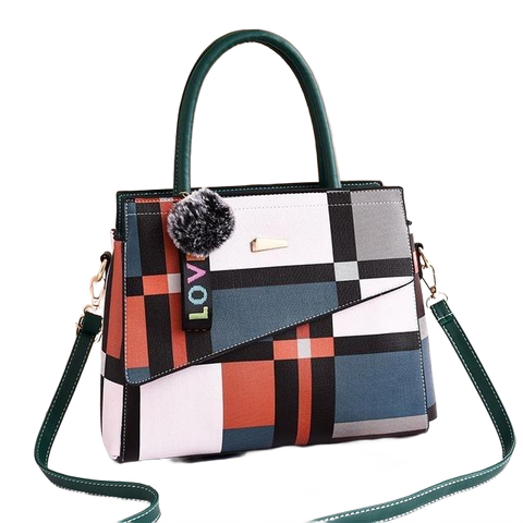 Patchwork Casual Large Shoulder Handbag