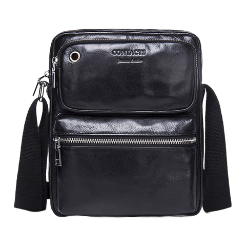 Genuine Cowhide Leather  Cross Body Messenger Bag