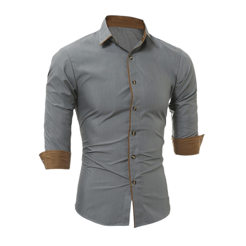 Long Sleeve Slim Fit Formal Dress Shirt