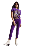 Purple Ankle Skinny Jeans