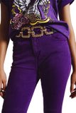 Purple Ankle Skinny Jeans